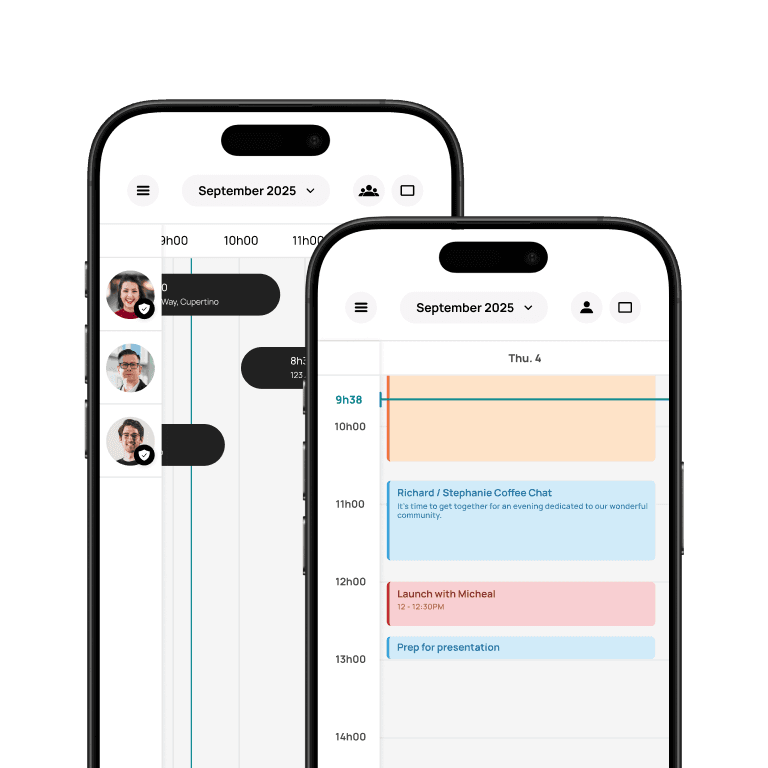 Real-time scheduling agenda